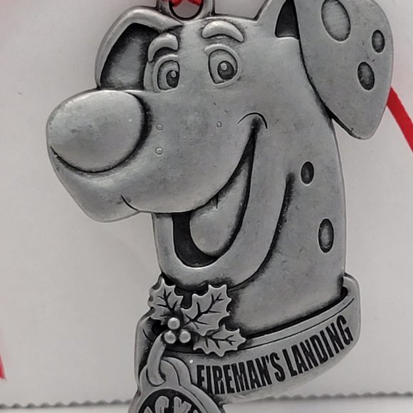 Silver Dollar City Firemans Landing Lucky Dog Made USA Christmas Ornament 2015 - Picture 3 of 11